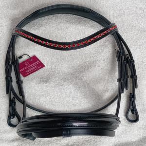 Classic snaffle dressage bridle